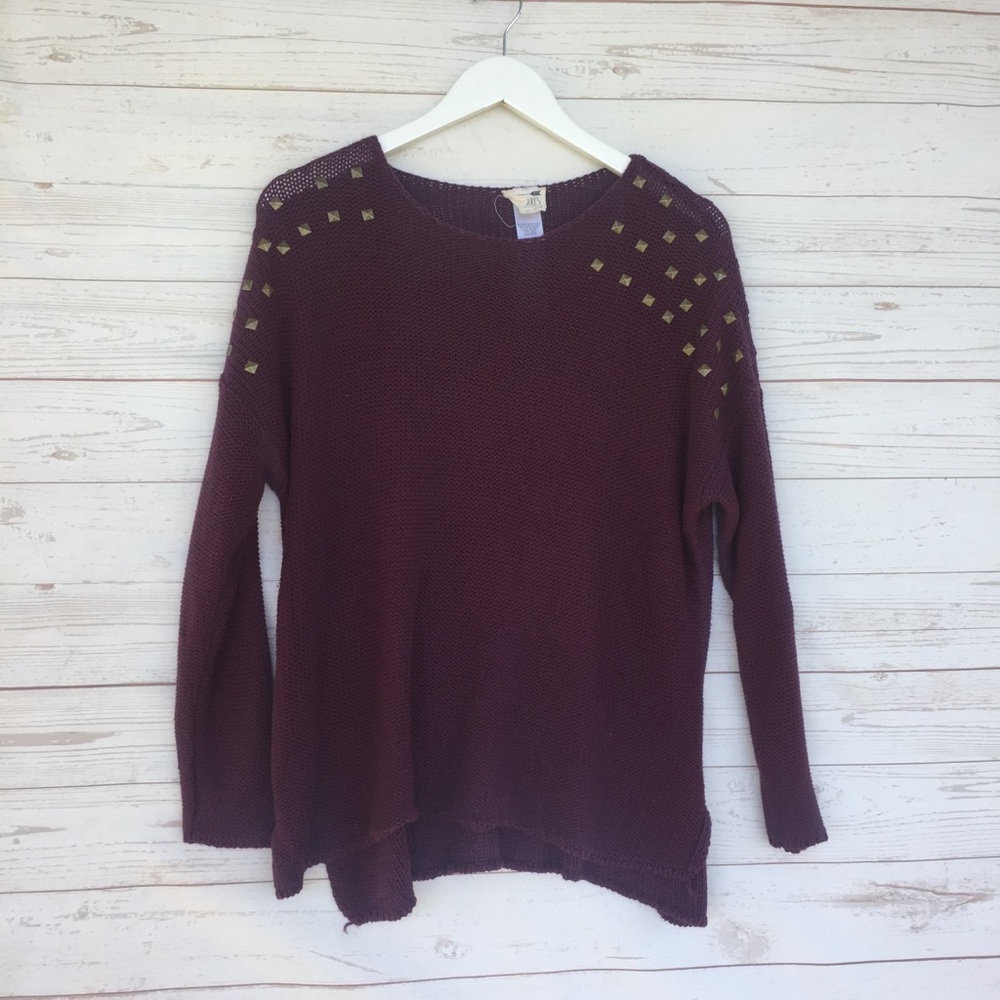 Studded Maroon PacSun Sweater